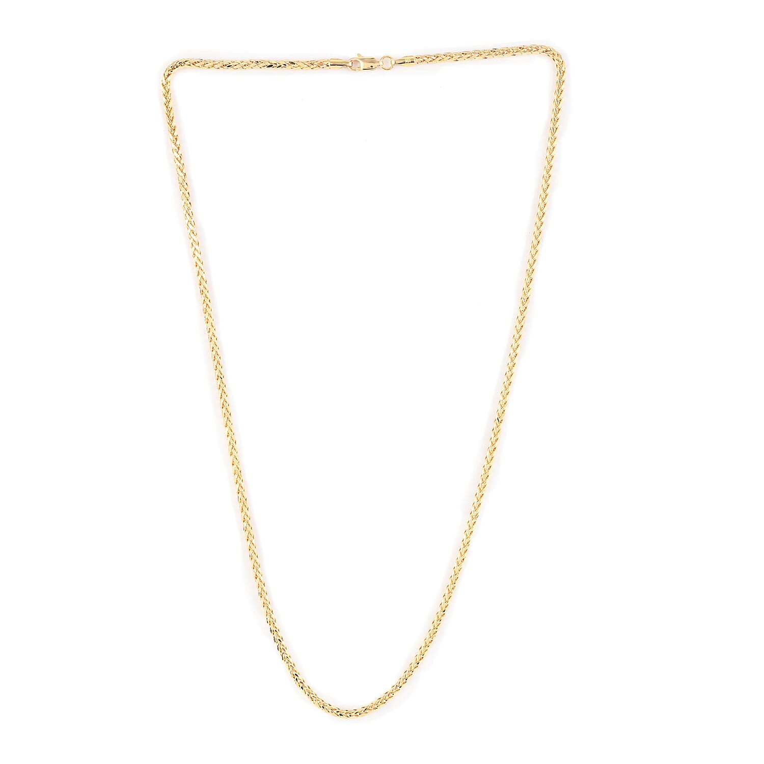 OTTOMAN TREASURE 2.7mm Spiga Necklace in 18K Yellow Gold 7.50 Grams 20 Inches