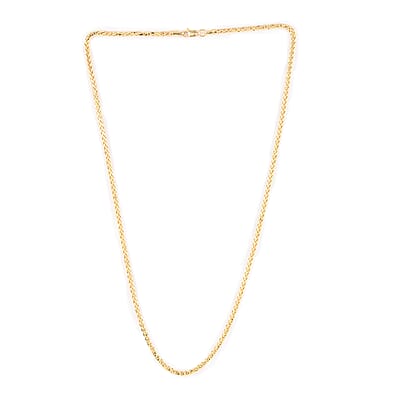 OTTOMAN TREASURE 2.7mm Spiga Necklace in 18K Yellow Gold 7.50 Grams 20 Inches