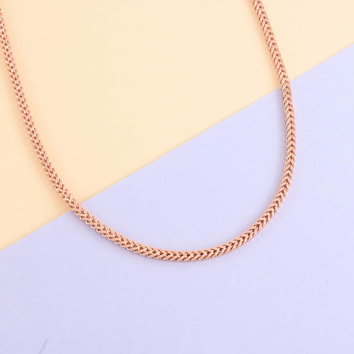 OTTOMAN TREASURE 10K Rose Gold 2.7mm Spiga Necklace 20 Inches 5 Grams image number 1