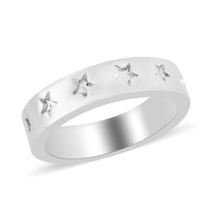 MARVEL Captain America Star Ring in Silvertone (Size 7.0)