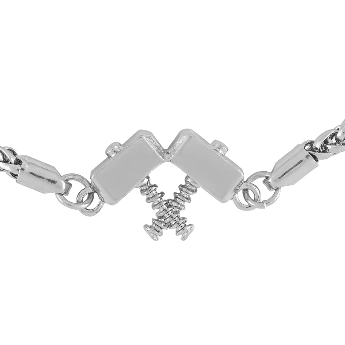 MARVEL Thor Double Hammer Tangle Bracelet in Silvertone (7.50 In) image number 2