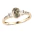 Luxoro 10K Yellow Gold Premium Turkizite and Diamond Ring (Size 8.0) 1.00 ctw image number 0