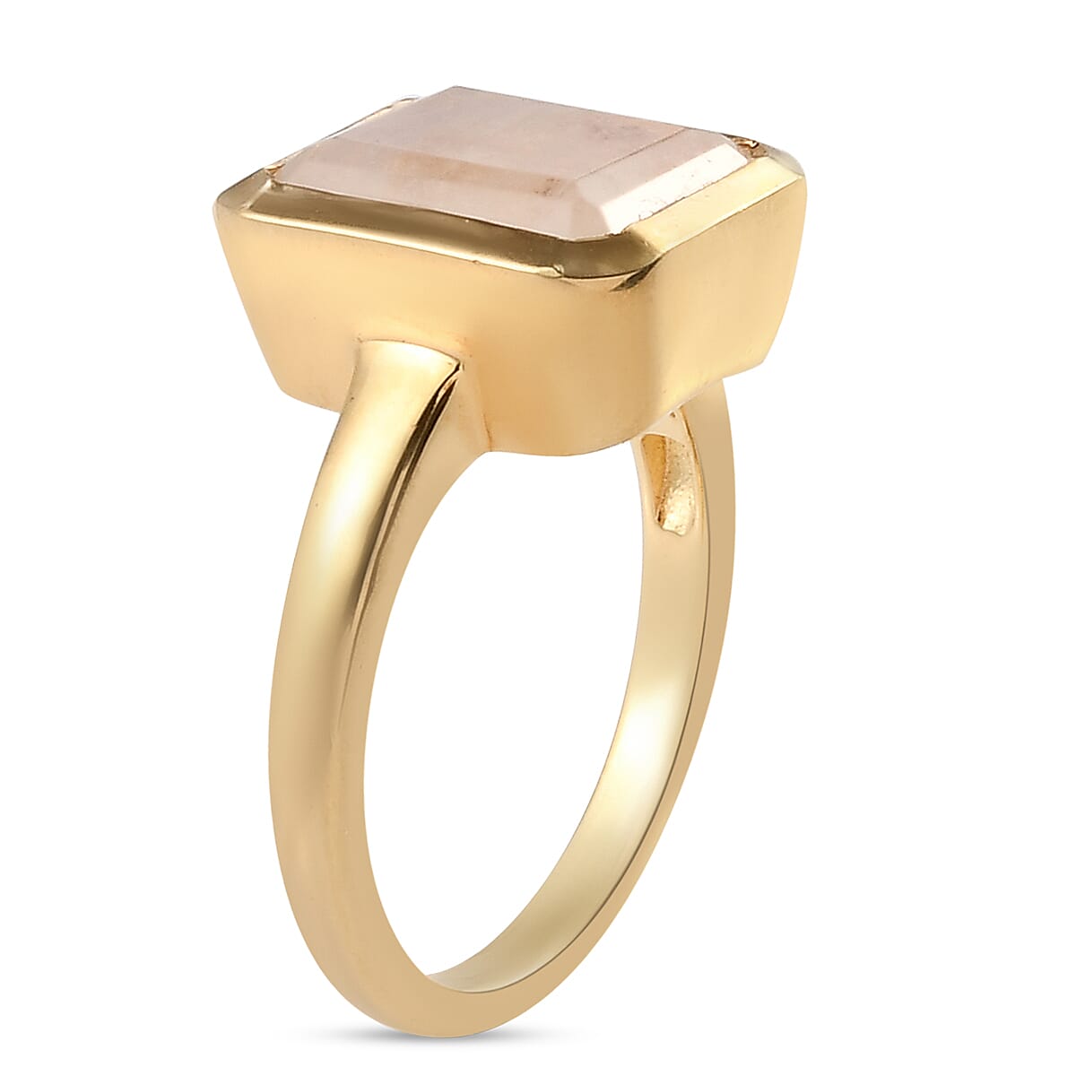 Rainbow Moonstone Ring in Vermeil YG Over Sterling Silver (Size 8.0) 5.50 ctw image number 4