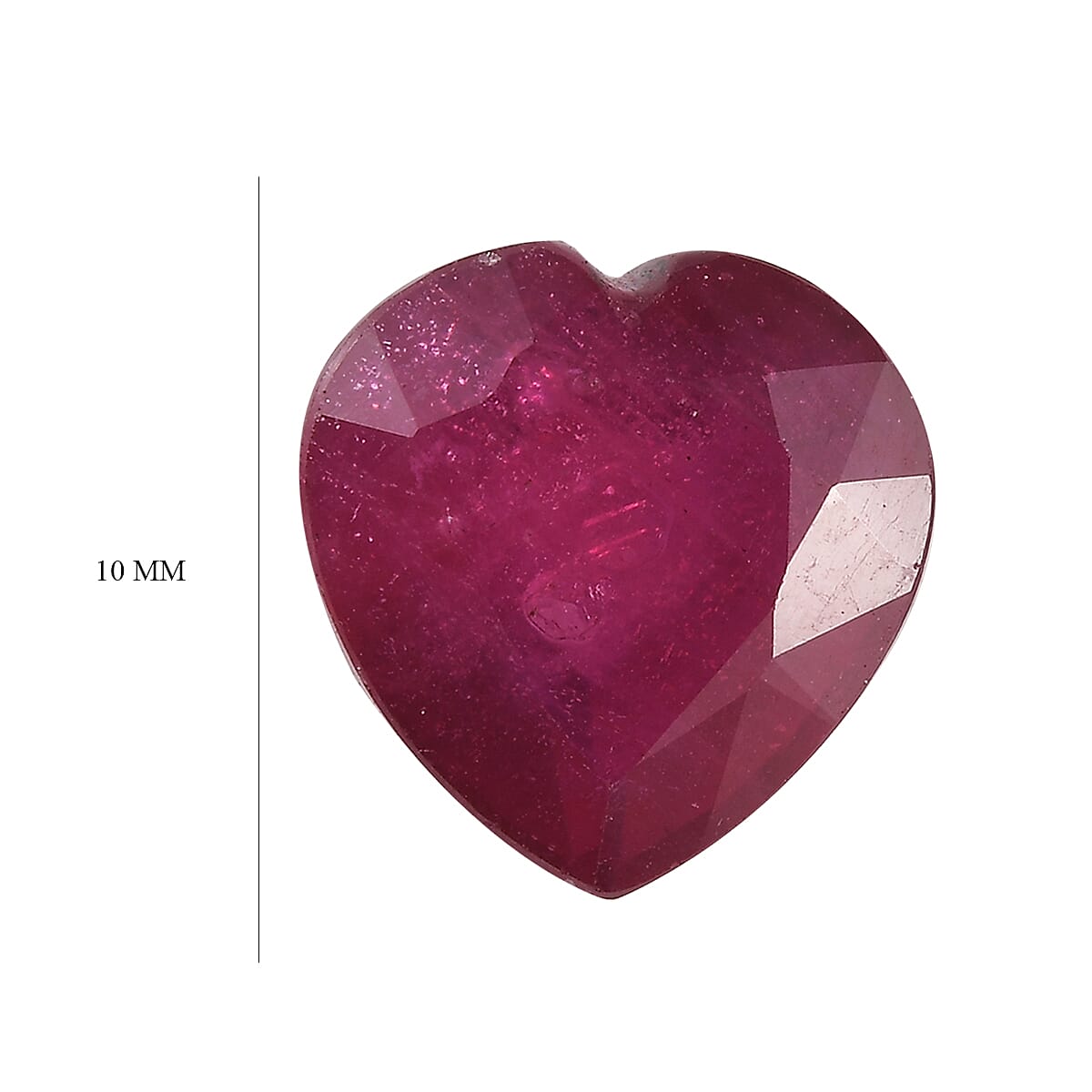 Niassa Ruby (FF) (Hrt 10 mm) 4.74 ctw Loose Gemstone